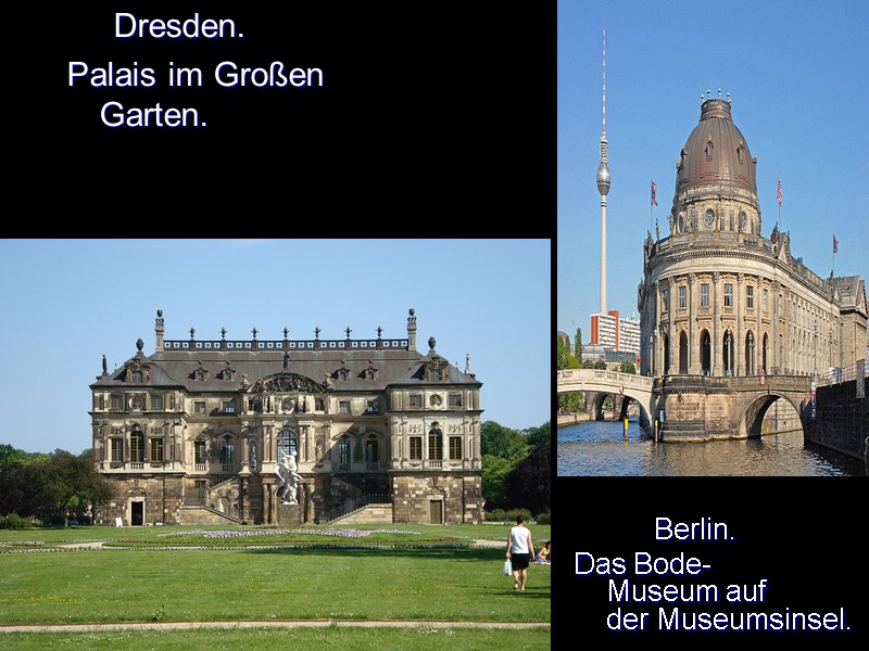 Dresden. Palais im Großen Garten.         